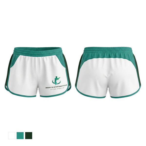 Womens Shorts, Brooklyn Sportsman’s Club Action Shooting, , Teamtime, Team time, sublimation, custom sports apparel, team uniforms, spirit wear, spiritwear, sports uniforms, custom shirts, team store, custom team store, fundraiser sports, apparel fundraiser