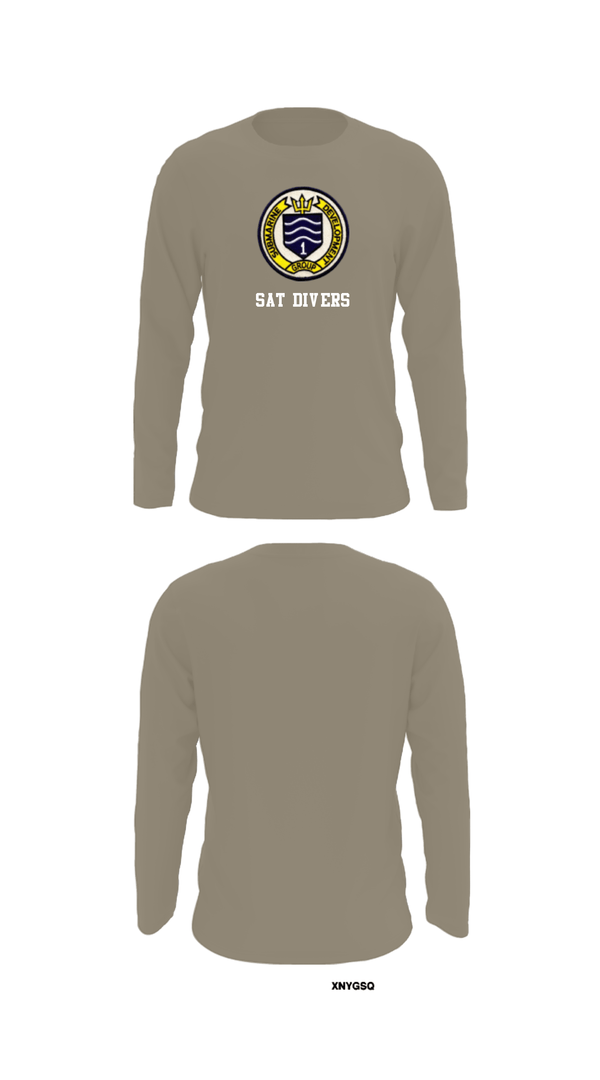 Long Sleeve Performance Shirt, SAT DIVERS, Navy, Teamtime, Team time, sublimation, custom sports apparel, team uniforms, spirit wear, spiritwear, sports uniforms, custom shirts, team store, custom team store, fundraiser sports, apparel fundraiser
