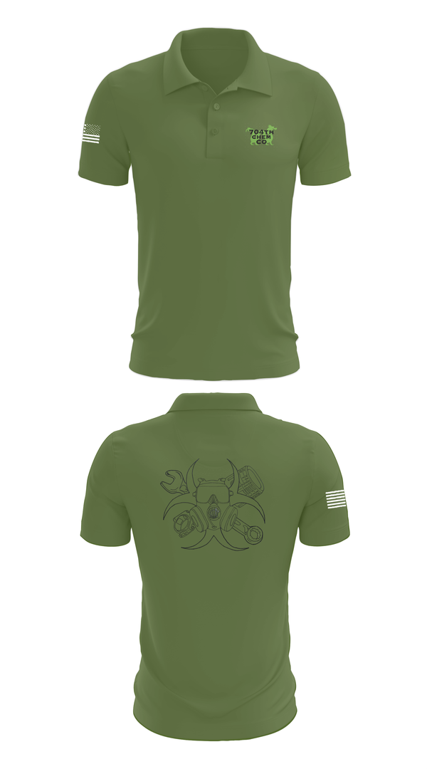Short Sleeve Performance Polo, 704th Chem Co, , Teamtime, Team time, sublimation, custom sports apparel, team uniforms, spirit wear, spiritwear, sports uniforms, custom shirts, team store, custom team store, fundraiser sports, apparel fundraiser