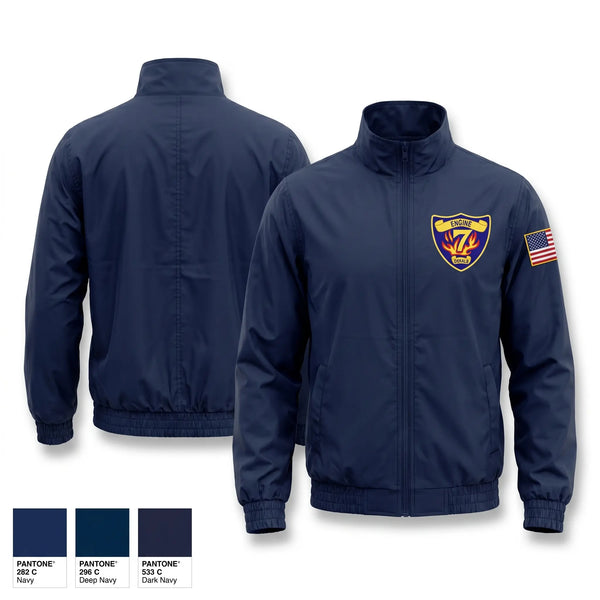 Windbreaker, Dekalb Company 7, Fire Department, Teamtime, Team time, sublimation, custom sports apparel, team uniforms, spirit wear, spiritwear, sports uniforms, custom shirts, team store, custom team store, fundraiser sports, apparel fundraiser