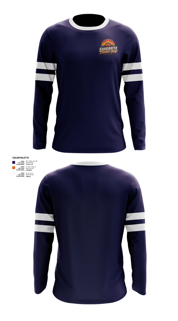 Long Sleeve Performance Shirt, Sahuarita Desert Heat, Men's Basketball, Teamtime, Team time, sublimation, custom sports apparel, team uniforms, spirit wear, spiritwear, sports uniforms, custom shirts, team store, custom team store, fundraiser sports, apparel fundraiser