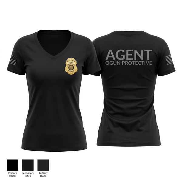 Womens Short Sleeve Vneck Shirt, OGUN, Police, Teamtime, Team time, sublimation, custom sports apparel, team uniforms, spirit wear, spiritwear, sports uniforms, custom shirts, team store, custom team store, fundraiser sports, apparel fundraiser