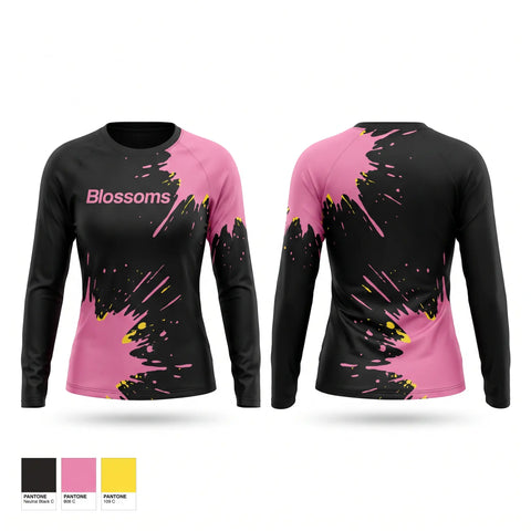 Long Sleeve Performance Shirt, Blossoms, Women's Soccer, Teamtime, Team time, sublimation, custom sports apparel, team uniforms, spirit wear, spiritwear, sports uniforms, custom shirts, team store, custom team store, fundraiser sports, apparel fundraiser