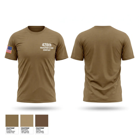 Old School Cotton Feel Shirt, 428th Transportation Company, Army, Teamtime, Team time, sublimation, custom sports apparel, team uniforms, spirit wear, spiritwear, sports uniforms, custom shirts, team store, custom team store, fundraiser sports, apparel fundraiser
