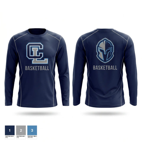 Long Sleeve Performance Shirt, Fellowship Christian School, Men's Basketball, Teamtime, Team time, sublimation, custom sports apparel, team uniforms, spirit wear, spiritwear, sports uniforms, custom shirts, team store, custom team store, fundraiser sports, apparel fundraiser