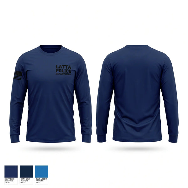Long Sleeve Performance Shirt, LATTA POLICE DEPARTMENT, Police, Teamtime, Team time, sublimation, custom sports apparel, team uniforms, spirit wear, spiritwear, sports uniforms, custom shirts, team store, custom team store, fundraiser sports, apparel fundraiser