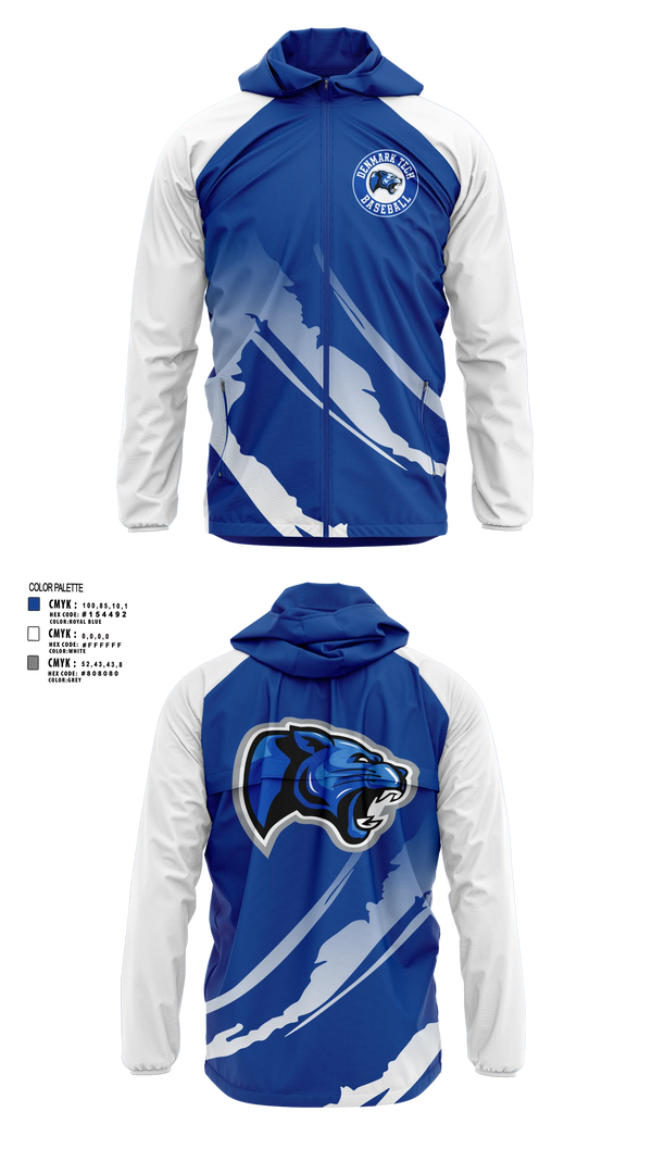Windbreaker, Denmark Tech Panthers, Baseball, Teamtime, Team time, sublimation, custom sports apparel, team uniforms, spirit wear, spiritwear, sports uniforms, custom shirts, team store, custom team store, fundraiser sports, apparel fundraiser