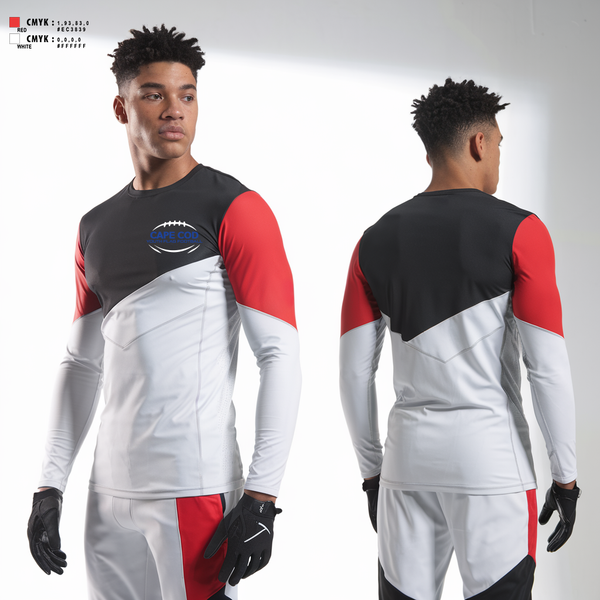 Long Sleeve Performance Shirt, War Dogs Travel Flag Football, Men's Basketball, Teamtime, Team time, sublimation, custom sports apparel, team uniforms, spirit wear, spiritwear, sports uniforms, custom shirts, team store, custom team store, fundraiser sports, apparel fundraiser