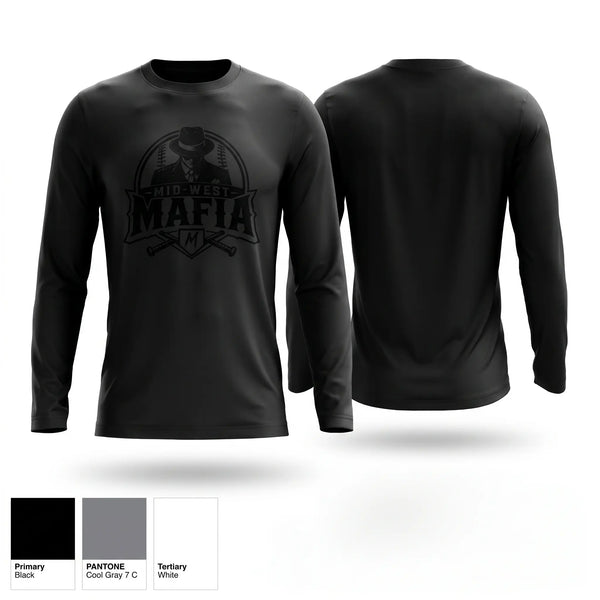 Long Sleeve Performance Shirt, Mid South Mafia, Baseball, Teamtime, Team time, sublimation, custom sports apparel, team uniforms, spirit wear, spiritwear, sports uniforms, custom shirts, team store, custom team store, fundraiser sports, apparel fundraiser