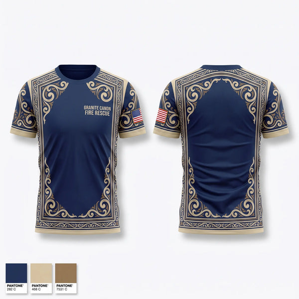 Short Sleeve Performance Shirt, Granite Canon Fire Rescue, Fire Department, Teamtime, Team time, sublimation, custom sports apparel, team uniforms, spirit wear, spiritwear, sports uniforms, custom shirts, team store, custom team store, fundraiser sports, apparel fundraiser