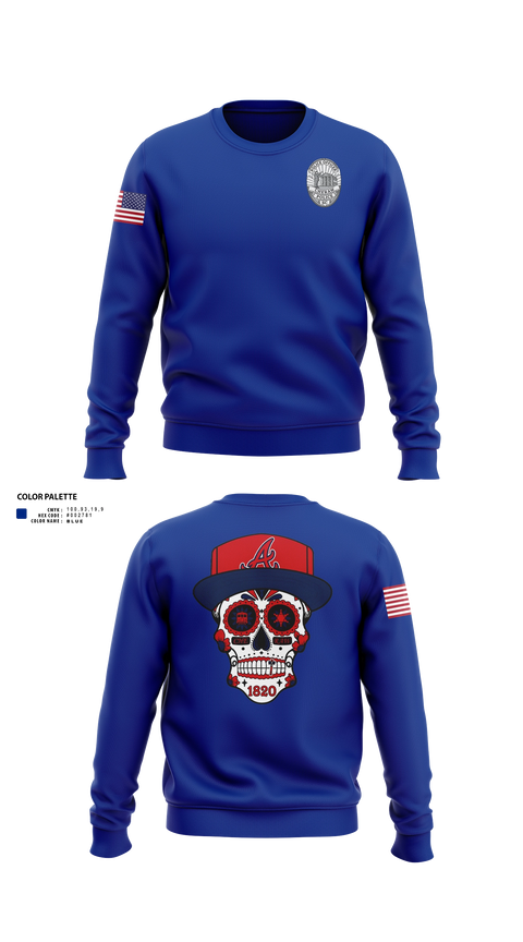 Crew Neck Sweatshirt, Cheraw, Police, Teamtime, Team time, sublimation, custom sports apparel, team uniforms, spirit wear, spiritwear, sports uniforms, custom shirts, team store, custom team store, fundraiser sports, apparel fundraiser