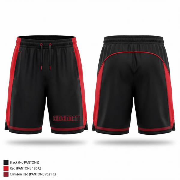 Athletic Shorts With Pockets, Cincinnati, Cincinnati Reds, Baseball, Teamtime, Team time, sublimation, custom sports apparel, team uniforms, spirit wear, spiritwear, sports uniforms, custom shirts, team store, custom team store, fundraiser sports, apparel fundraiser