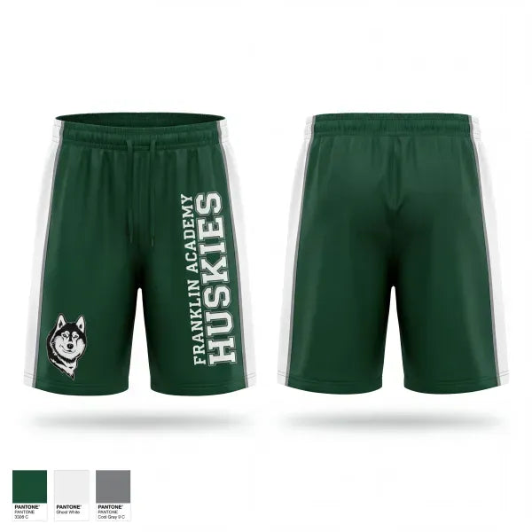 Athletic Shorts With Pockets, Franklin Academy Huskies, Men's Lacrosse, Teamtime, Team time, sublimation, custom sports apparel, team uniforms, spirit wear, spiritwear, sports uniforms, custom shirts, team store, custom team store, fundraiser sports, apparel fundraiser
