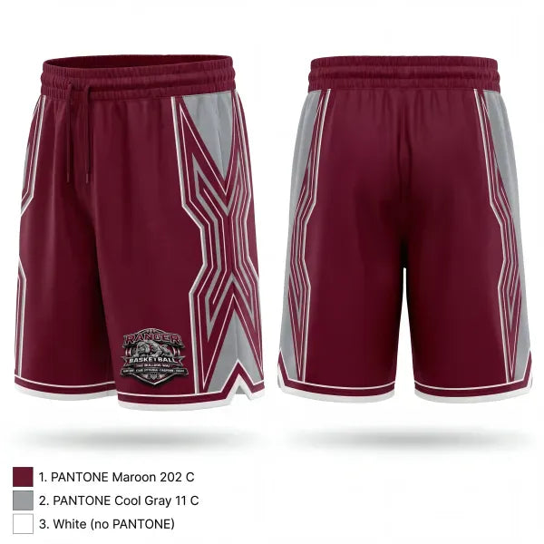 Athletic Shorts With Pockets, Ranger High School, Men's Basketball, Teamtime, Team time, sublimation, custom sports apparel, team uniforms, spirit wear, spiritwear, sports uniforms, custom shirts, team store, custom team store, fundraiser sports, apparel fundraiser
