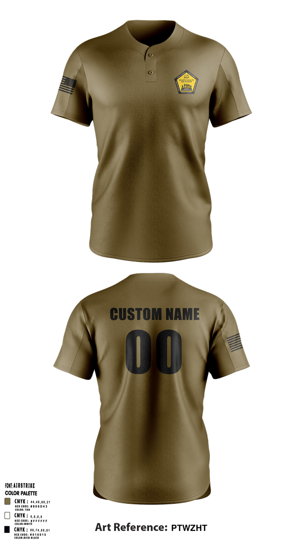 Two Button Baseball Jersey, AR-MEDCOM, Army, Teamtime, Team time, sublimation, custom sports apparel, team uniforms, spirit wear, spiritwear, sports uniforms, custom shirts, team store, custom team store, fundraiser sports, apparel fundraiser