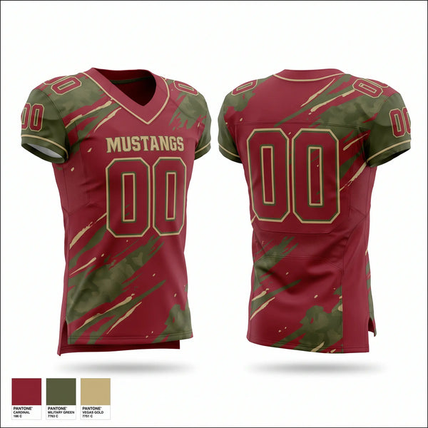 Football Jersey, Mustangs, , Teamtime, Team time, sublimation, custom sports apparel, team uniforms, spirit wear, spiritwear, sports uniforms, custom shirts, team store, custom team store, fundraiser sports, apparel fundraiser