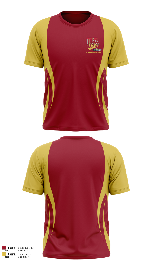 Short Sleeve Performance Shirt, De Anza High School, Spirit Store, Teamtime, Team time, sublimation, custom sports apparel, team uniforms, spirit wear, spiritwear, sports uniforms, custom shirts, team store, custom team store, fundraiser sports, apparel fundraiser