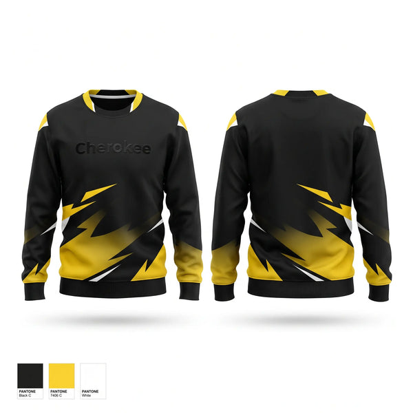 Crew Neck Sweatshirt, Cherokee, Cross Country, Teamtime, Team time, sublimation, custom sports apparel, team uniforms, spirit wear, spiritwear, sports uniforms, custom shirts, team store, custom team store, fundraiser sports, apparel fundraiser