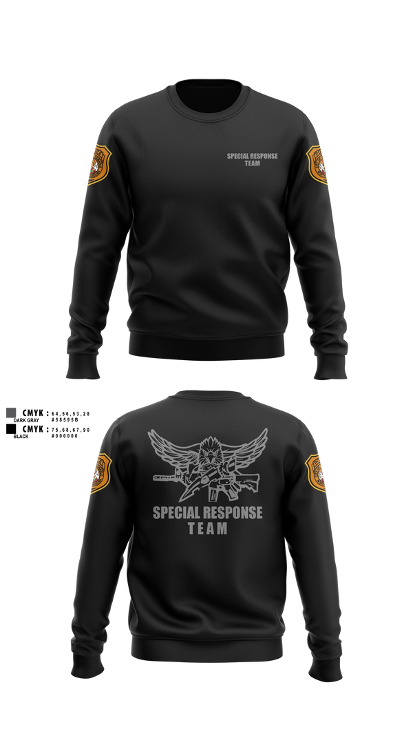 Crew Neck Sweatshirt, Special Response Team, Police, Teamtime, Team time, sublimation, custom sports apparel, team uniforms, spirit wear, spiritwear, sports uniforms, custom shirts, team store, custom team store, fundraiser sports, apparel fundraiser