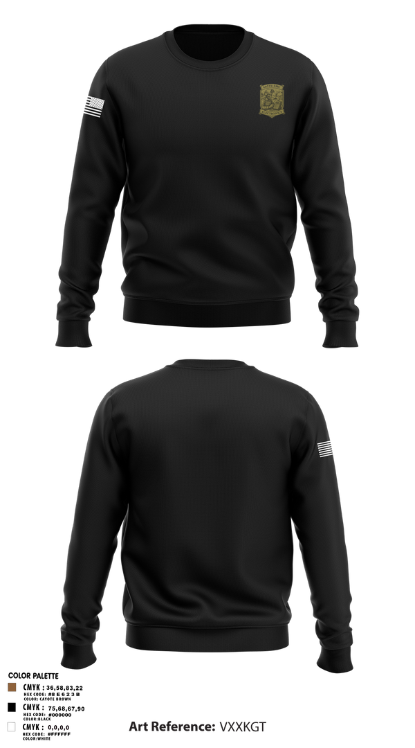 Crew Neck Sweatshirt, 665th SMC, Army, Teamtime, Team time, sublimation, custom sports apparel, team uniforms, spirit wear, spiritwear, sports uniforms, custom shirts, team store, custom team store, fundraiser sports, apparel fundraiser