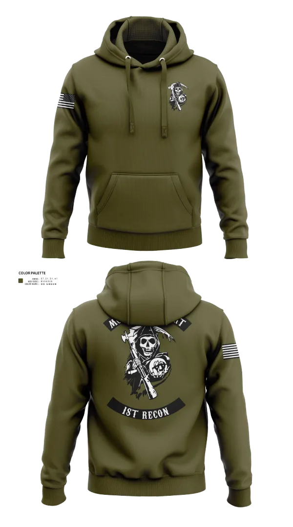 Hoodie, 1st Recon, , Teamtime, Team time, sublimation, custom sports apparel, team uniforms, spirit wear, spiritwear, sports uniforms, custom shirts, team store, custom team store, fundraiser sports, apparel fundraiser