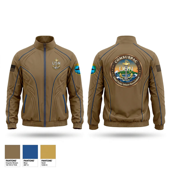 Windbreaker, COMSUBPAC CPOA, Navy, Teamtime, Team time, sublimation, custom sports apparel, team uniforms, spirit wear, spiritwear, sports uniforms, custom shirts, team store, custom team store, fundraiser sports, apparel fundraiser