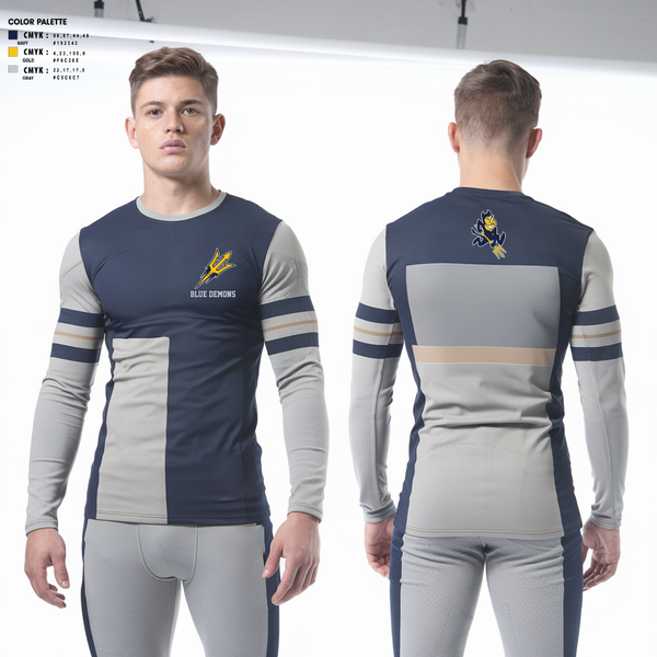 Long Sleeve Performance Shirt, Blue Demons, , Teamtime, Team time, sublimation, custom sports apparel, team uniforms, spirit wear, spiritwear, sports uniforms, custom shirts, team store, custom team store, fundraiser sports, apparel fundraiser