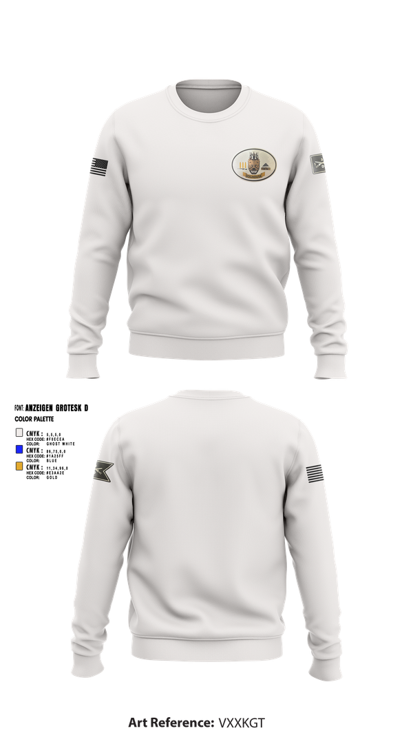 Crew Neck Sweatshirt, 2nd Plt, Doghouse Company, 1/3 TOG, , Teamtime, Team time, sublimation, custom sports apparel, team uniforms, spirit wear, spiritwear, sports uniforms, custom shirts, team store, custom team store, fundraiser sports, apparel fundraiser