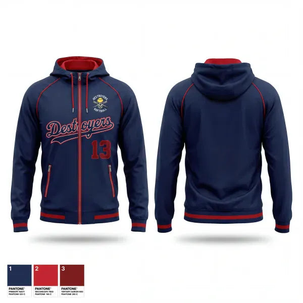 Windbreaker, Destroyers, Softball, Teamtime, Team time, sublimation, custom sports apparel, team uniforms, spirit wear, spiritwear, sports uniforms, custom shirts, team store, custom team store, fundraiser sports, apparel fundraiser