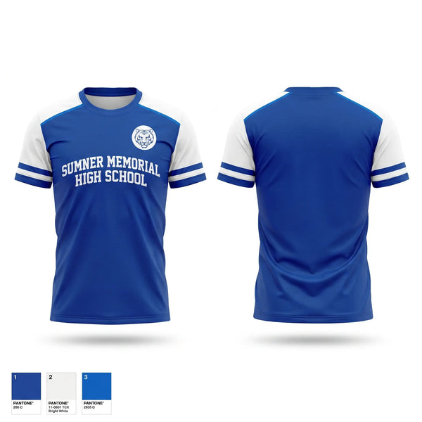 Soft Poly Tee Cotton Like Feel, Sumner Memorial High School Soccer, Men's Soccer, Teamtime, Team time, sublimation, custom sports apparel, team uniforms, spirit wear, spiritwear, sports uniforms, custom shirts, team store, custom team store, fundraiser sports, apparel fundraiser