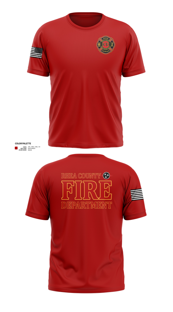 Short Sleeve Performance Shirt, Rhea County Fire Department, Fire Department, Teamtime, Team time, sublimation, custom sports apparel, team uniforms, spirit wear, spiritwear, sports uniforms, custom shirts, team store, custom team store, fundraiser sports, apparel fundraiser