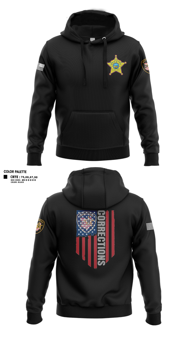 Hoodie, Ottawa County Sheriff’s Office, Police, Teamtime, Team time, sublimation, custom sports apparel, team uniforms, spirit wear, spiritwear, sports uniforms, custom shirts, team store, custom team store, fundraiser sports, apparel fundraiser