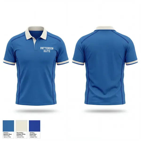 Short Sleeve Performance Polo, PATTERSON ELITE, Men's Basketball, Teamtime, Team time, sublimation, custom sports apparel, team uniforms, spirit wear, spiritwear, sports uniforms, custom shirts, team store, custom team store, fundraiser sports, apparel fundraiser