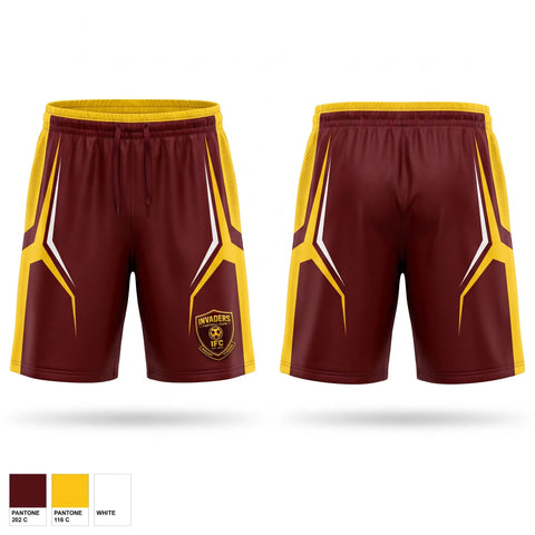 Mens Soccer Shorts, Invaders Football Club, Men's Soccer, Teamtime, Team time, sublimation, custom sports apparel, team uniforms, spirit wear, spiritwear, sports uniforms, custom shirts, team store, custom team store, fundraiser sports, apparel fundraiser