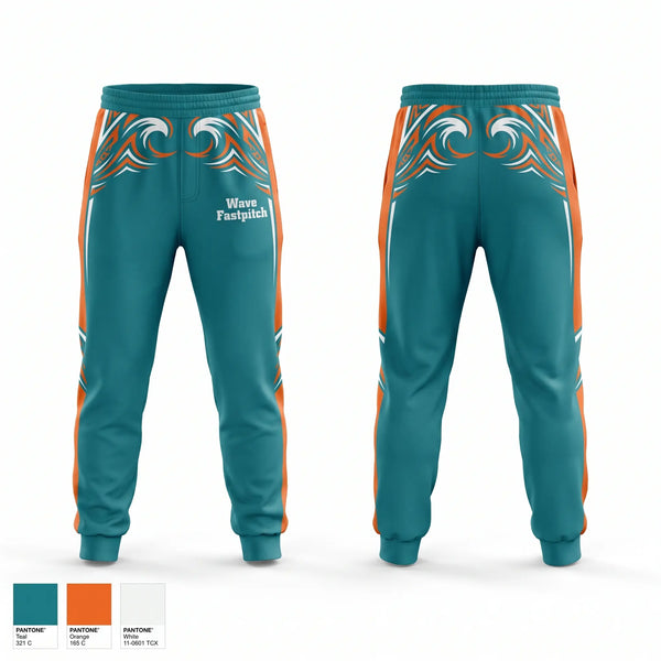 Sweatpants, Wave Fastpitch, Softball, Teamtime, Team time, sublimation, custom sports apparel, team uniforms, spirit wear, spiritwear, sports uniforms, custom shirts, team store, custom team store, fundraiser sports, apparel fundraiser