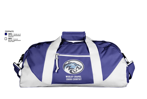 Duffle Bag, Wesley Chapel Cross Country, Cross Country, Teamtime, Team time, sublimation, custom sports apparel, team uniforms, spirit wear, spiritwear, sports uniforms, custom shirts, team store, custom team store, fundraiser sports, apparel fundraiser