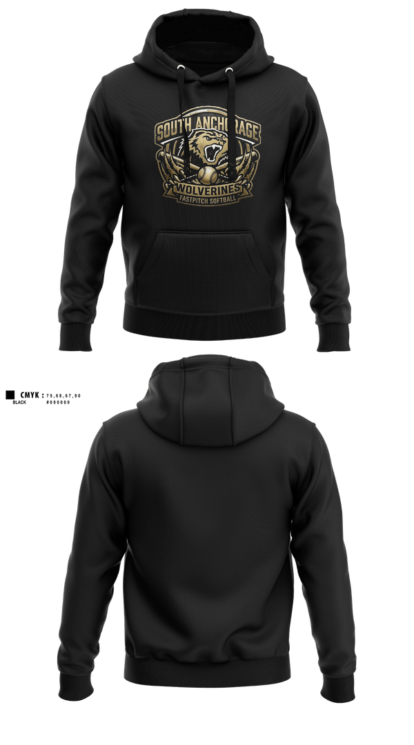 Hoodie, South Anchorage Softball, Softball, Teamtime, Team time, sublimation, custom sports apparel, team uniforms, spirit wear, spiritwear, sports uniforms, custom shirts, team store, custom team store, fundraiser sports, apparel fundraiser