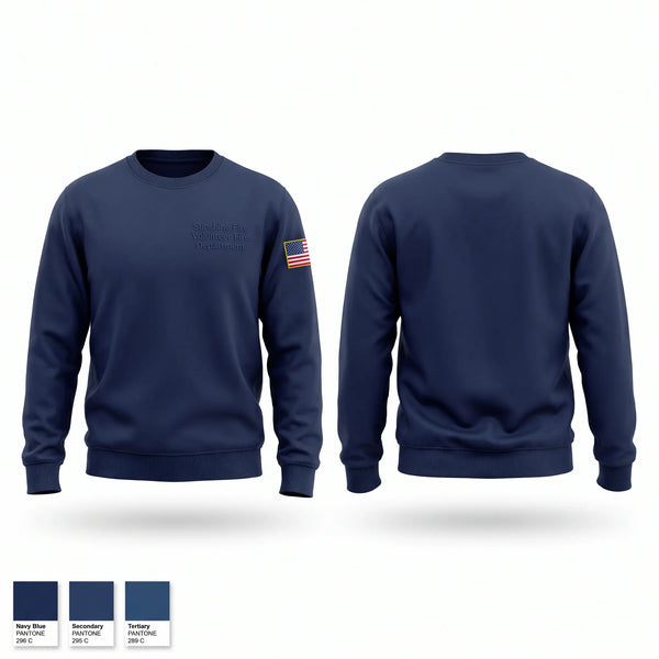 Crew Neck Sweatshirt, Sunshine Fire Volunteer Fire Department, Fire Department, Teamtime, Team time, sublimation, custom sports apparel, team uniforms, spirit wear, spiritwear, sports uniforms, custom shirts, team store, custom team store, fundraiser sports, apparel fundraiser