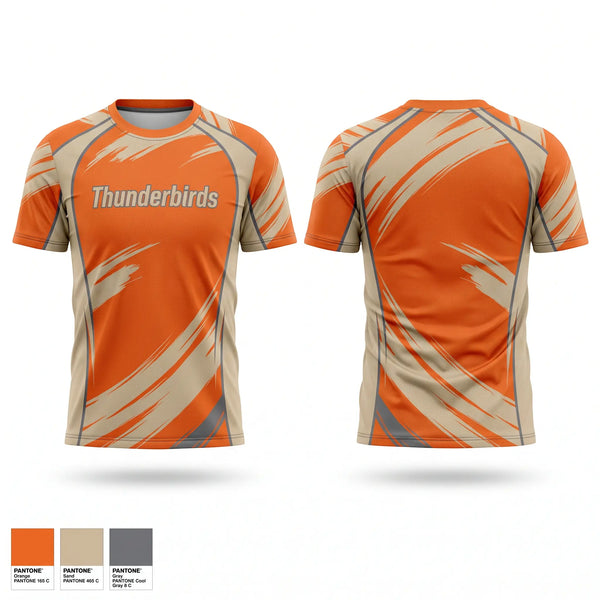 Football Jersey, Thunderbirds, Baseball, Teamtime, Team time, sublimation, custom sports apparel, team uniforms, spirit wear, spiritwear, sports uniforms, custom shirts, team store, custom team store, fundraiser sports, apparel fundraiser