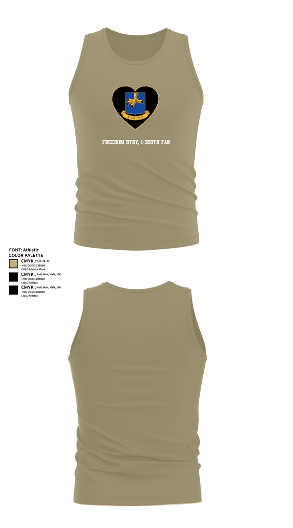 Tank Top, Freedom BTRY, 1-320th FAR, , Teamtime, Team time, sublimation, custom sports apparel, team uniforms, spirit wear, spiritwear, sports uniforms, custom shirts, team store, custom team store, fundraiser sports, apparel fundraiser