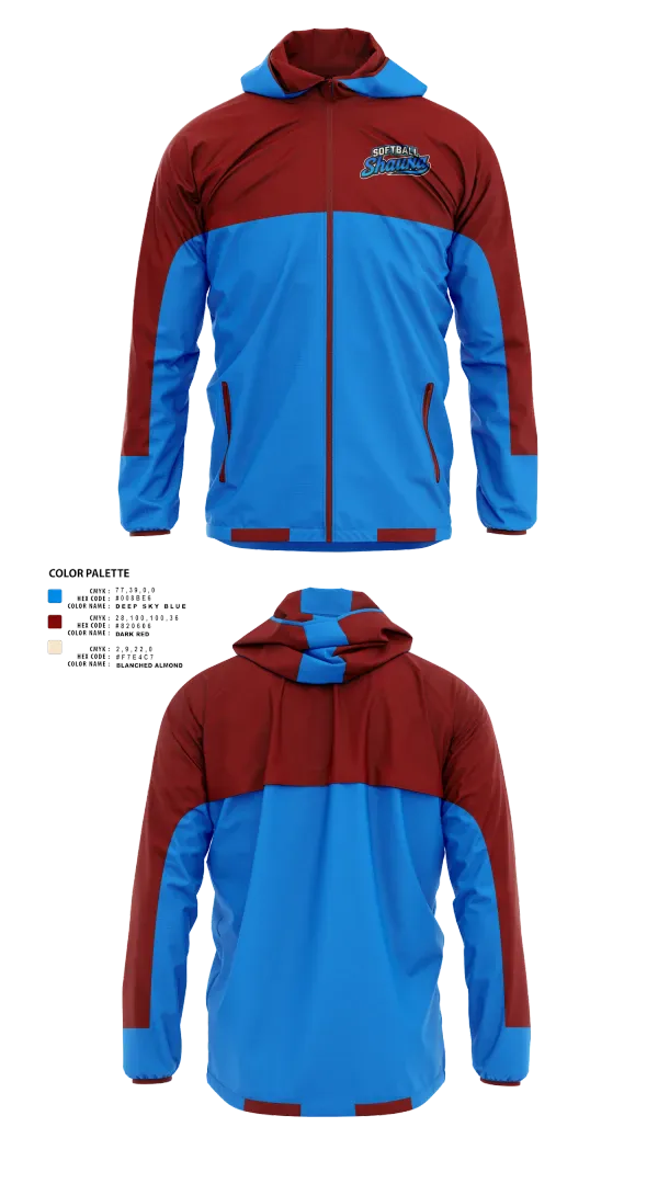 Windbreaker, Softball ShaunaS, Softball, Teamtime, Team time, sublimation, custom sports apparel, team uniforms, spirit wear, spiritwear, sports uniforms, custom shirts, team store, custom team store, fundraiser sports, apparel fundraiser