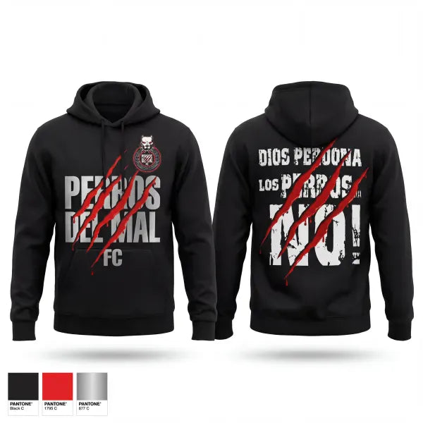 Hoodie, PERROS DEL MAL FC, Men's Soccer, Teamtime, Team time, sublimation, custom sports apparel, team uniforms, spirit wear, spiritwear, sports uniforms, custom shirts, team store, custom team store, fundraiser sports, apparel fundraiser