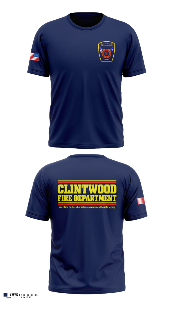 Old School Cotton Feel Shirt, Clintwood Fire Department, Fire Department, Teamtime, Team time, sublimation, custom sports apparel, team uniforms, spirit wear, spiritwear, sports uniforms, custom shirts, team store, custom team store, fundraiser sports, apparel fundraiser