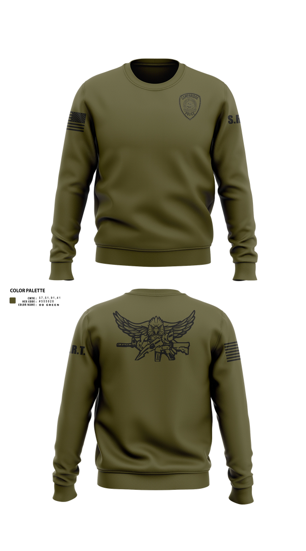 Crew Neck Sweatshirt, Cambridge SRT, Police, Teamtime, Team time, sublimation, custom sports apparel, team uniforms, spirit wear, spiritwear, sports uniforms, custom shirts, team store, custom team store, fundraiser sports, apparel fundraiser