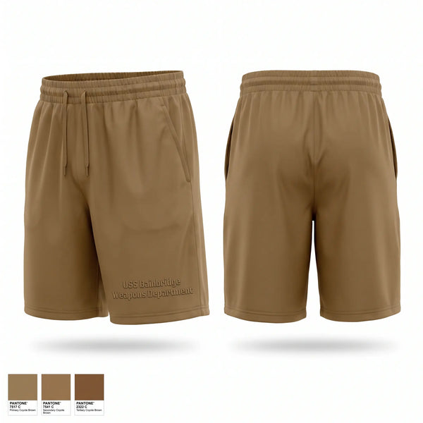 Athletic Shorts With Pockets, USS Bainbridge Weapons Department, Navy, Teamtime, Team time, sublimation, custom sports apparel, team uniforms, spirit wear, spiritwear, sports uniforms, custom shirts, team store, custom team store, fundraiser sports, apparel fundraiser