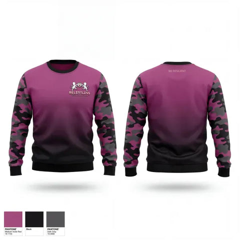 Crew Neck Sweatshirt, Relentless Basketball Club, Men's Basketball, Teamtime, Team time, sublimation, custom sports apparel, team uniforms, spirit wear, spiritwear, sports uniforms, custom shirts, team store, custom team store, fundraiser sports, apparel fundraiser
