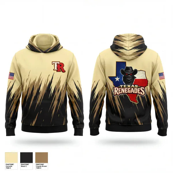 Hoodie, Texas Renegades, Baseball, Teamtime, Team time, sublimation, custom sports apparel, team uniforms, spirit wear, spiritwear, sports uniforms, custom shirts, team store, custom team store, fundraiser sports, apparel fundraiser