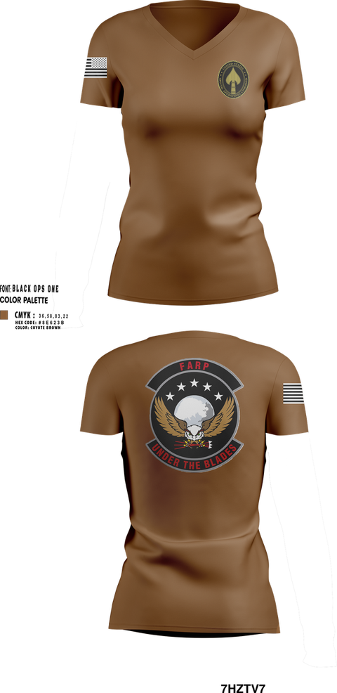 Womens Short Sleeve Vneck Shirt, Hurlburt Field FARP, , Teamtime, Team time, sublimation, custom sports apparel, team uniforms, spirit wear, spiritwear, sports uniforms, custom shirts, team store, custom team store, fundraiser sports, apparel fundraiser