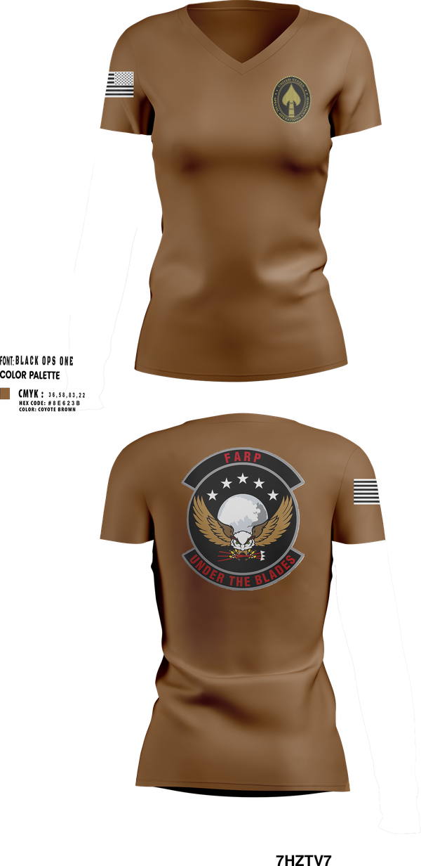 Womens Short Sleeve Vneck Shirt, Hurlburt Field FARP, , Teamtime, Team time, sublimation, custom sports apparel, team uniforms, spirit wear, spiritwear, sports uniforms, custom shirts, team store, custom team store, fundraiser sports, apparel fundraiser