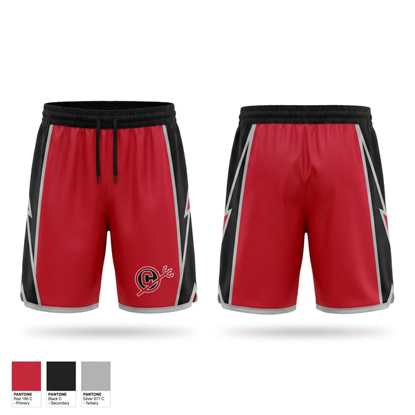 Athletic Shorts With Pockets, Clinton Red Devils, Track & Field, Teamtime, Team time, sublimation, custom sports apparel, team uniforms, spirit wear, spiritwear, sports uniforms, custom shirts, team store, custom team store, fundraiser sports, apparel fundraiser